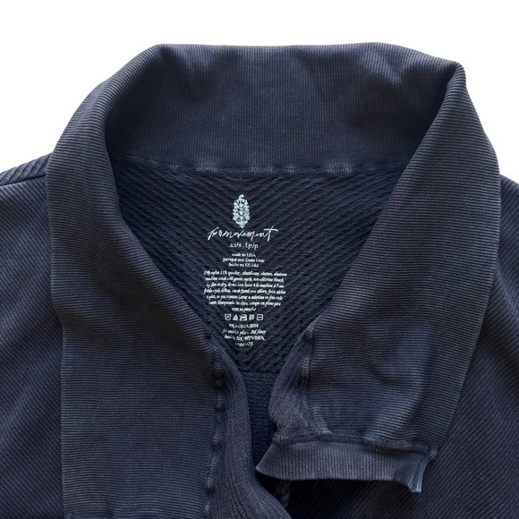 Free People Movement XS Black Mercury Moto Zip Seamless Knit Athletic Jacket - Picture 6 of 7